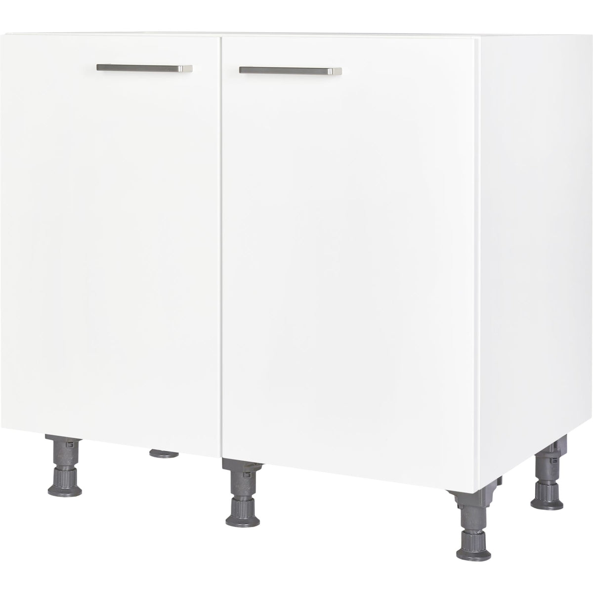 Nobilia Unterschrank UD90 mit 2 Türen und 1 Einlegeboden, Alpinweiß, 90cm breit