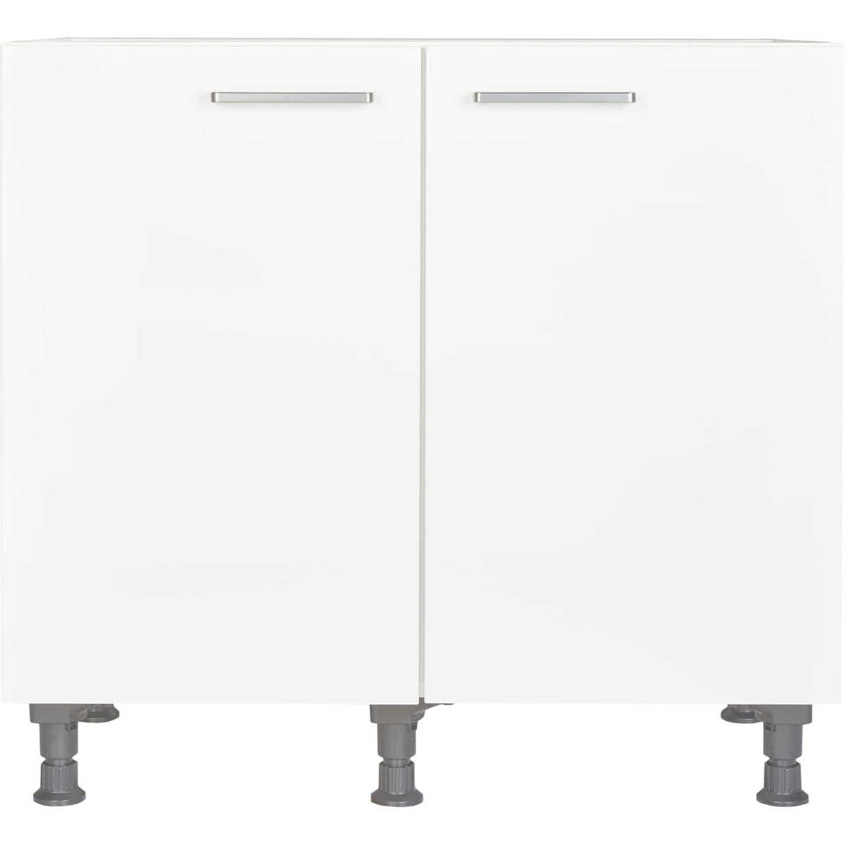 Nobilia Unterschrank UD90 mit 2 Türen und 1 Einlegeboden, Alpinweiß, 90cm