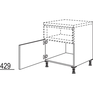Nobilia Unterschrank fuer Regaleinsatz Case UC45 21068