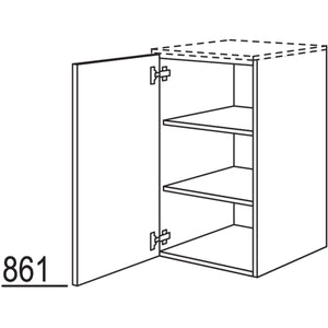 nobilia Unterschrank in Echtholz- Furnier- wandhaengend UEF45-86 3107