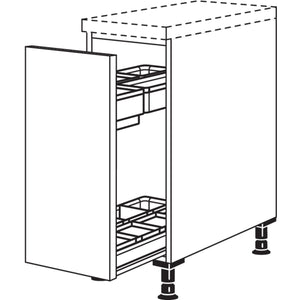 Nobilia Unterschrank mit Apothekerauszug Junior UAJOD30 20140