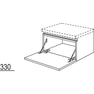 Nobilia Unterschrank mit Barklappe NBUKB80-36 66888