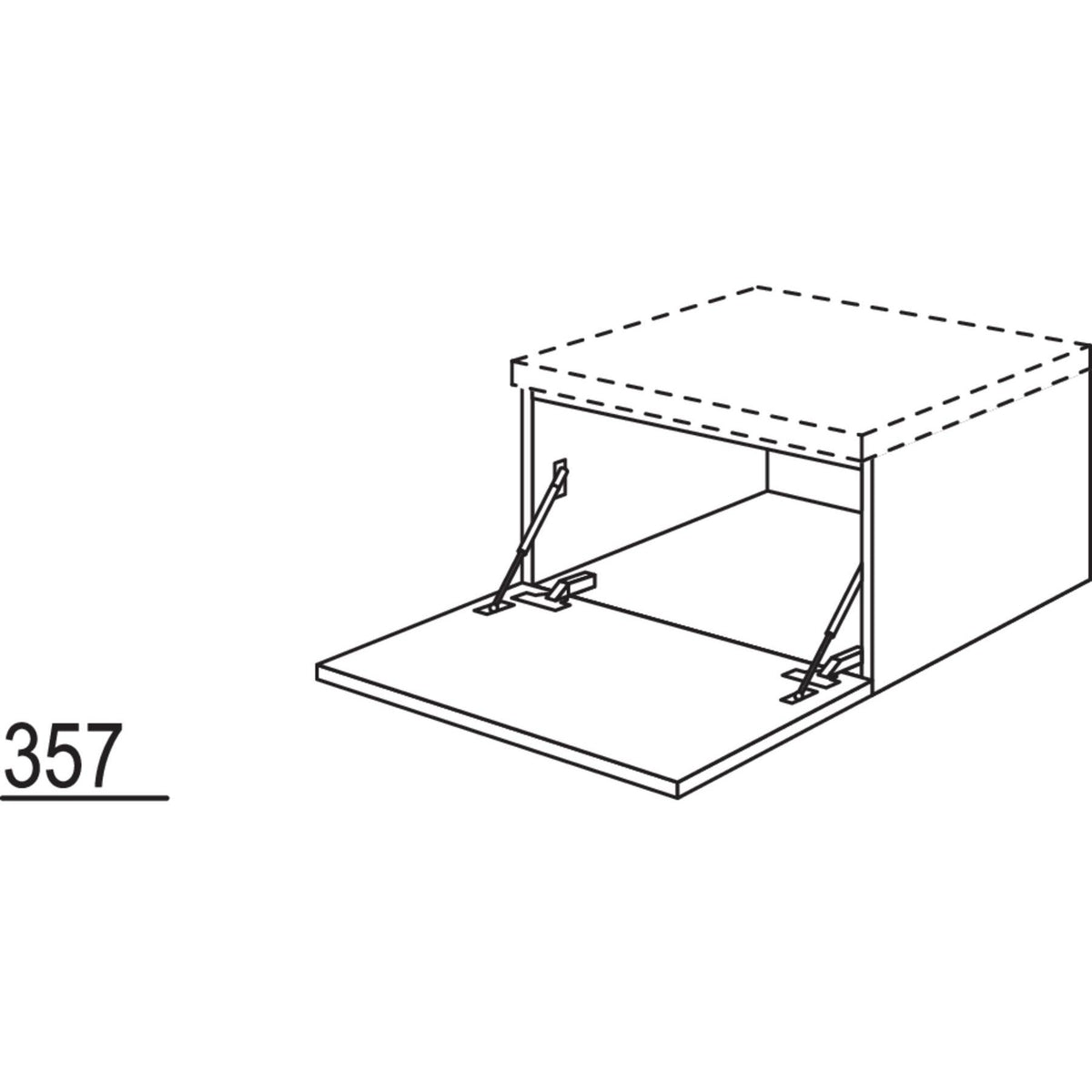 Nobilia Unterschrank mit Barklappe UKB90-36 30509