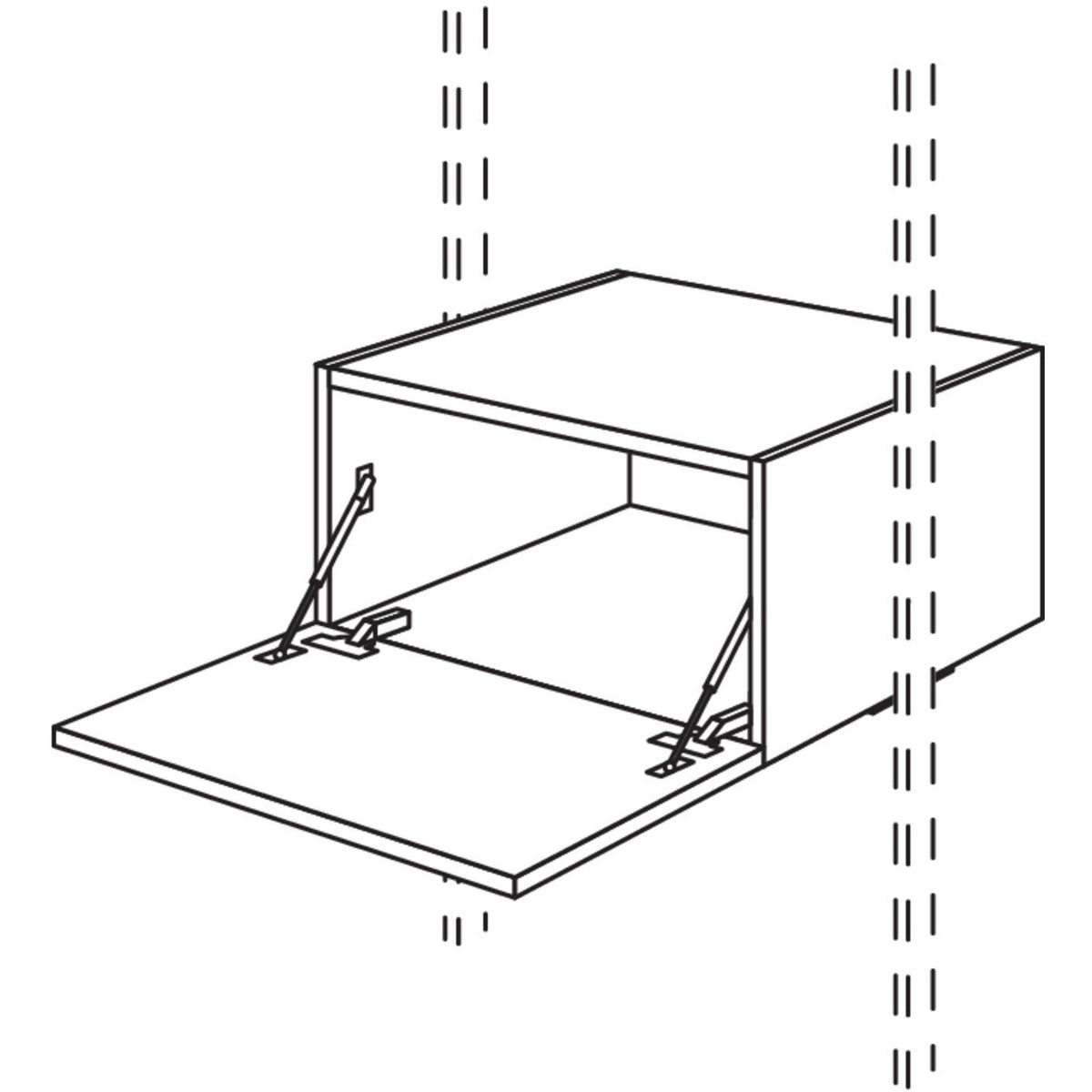 Nobilia Unterschrank mit Barklappe UKBRS50-36 36965