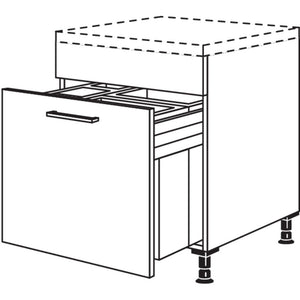 Nobilia Unterschrank mit Muelltrennsystem Euro-Cargo UASL-EC60 22473