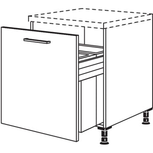 Nobilia Unterschrank mit Muelltrennsystem Euro-Cargo UDASL-EC60 20473