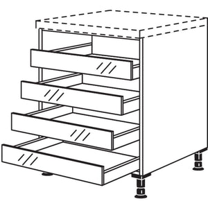 Nobilia Unterschrank mit Tablarauszuegen URTA90 20449