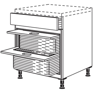 Nobilia Unterschrankregal Landhaus USWK60 22043