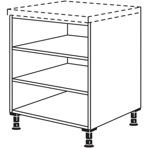 nobilia elements Sideboard-Regal SR15-1 Alpin-weiss Breite 15 cm