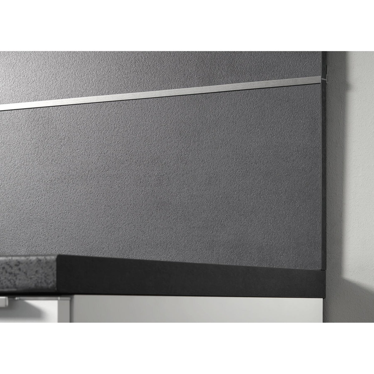 Nobilia Verbindungsprofil in Edelstahl-Optik für Nischenverkleidung NPG200 9101