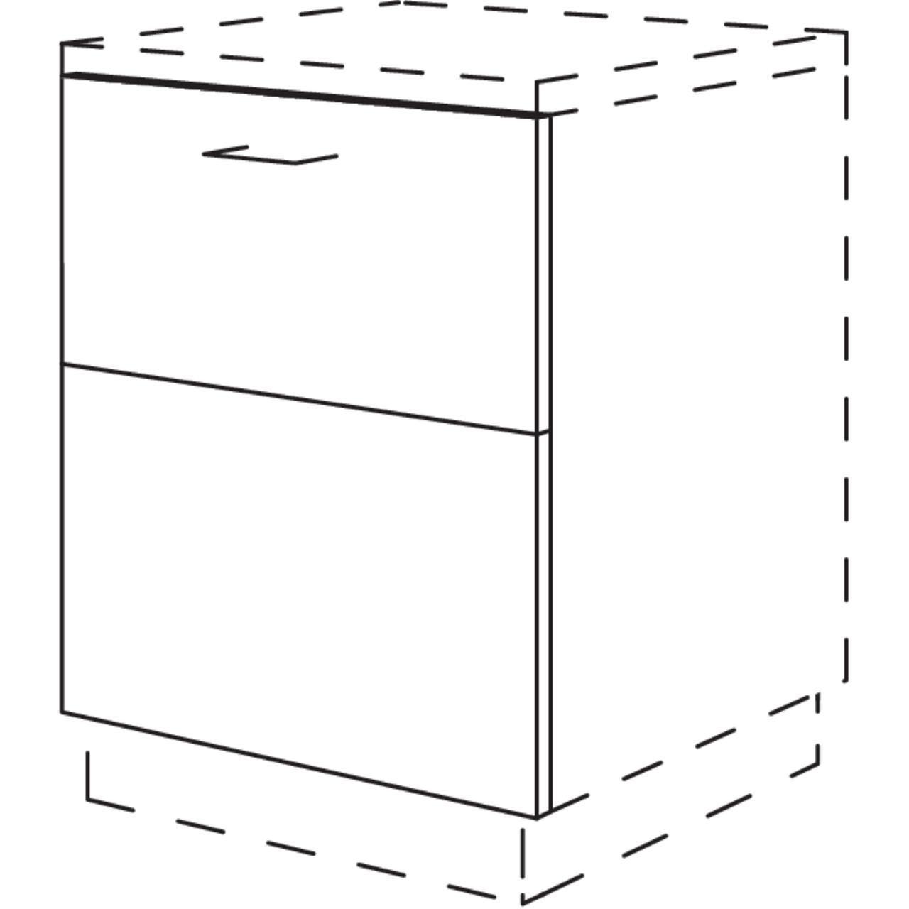 nobilia Dowelled XL door front in split look GSBVD2A60-X 60 cm
