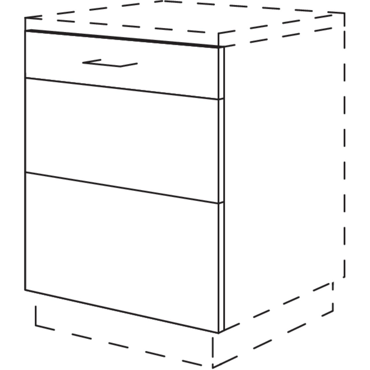 nobilia Dowelled XL door front in split look GSBVS2A45-X 44,4 cm