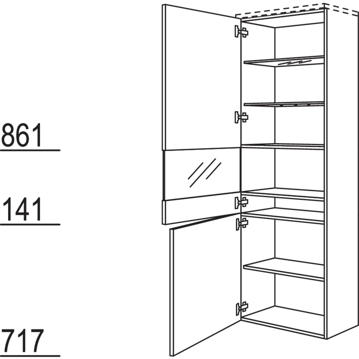 Nobilia Vitrine Boulevard VB60-202 53996