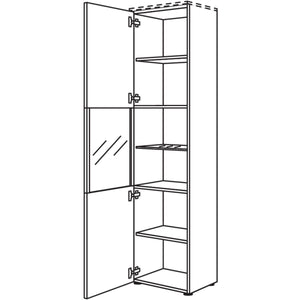 nobilia Vitrine in Echtholz-Furnier HVEF45-202 51967