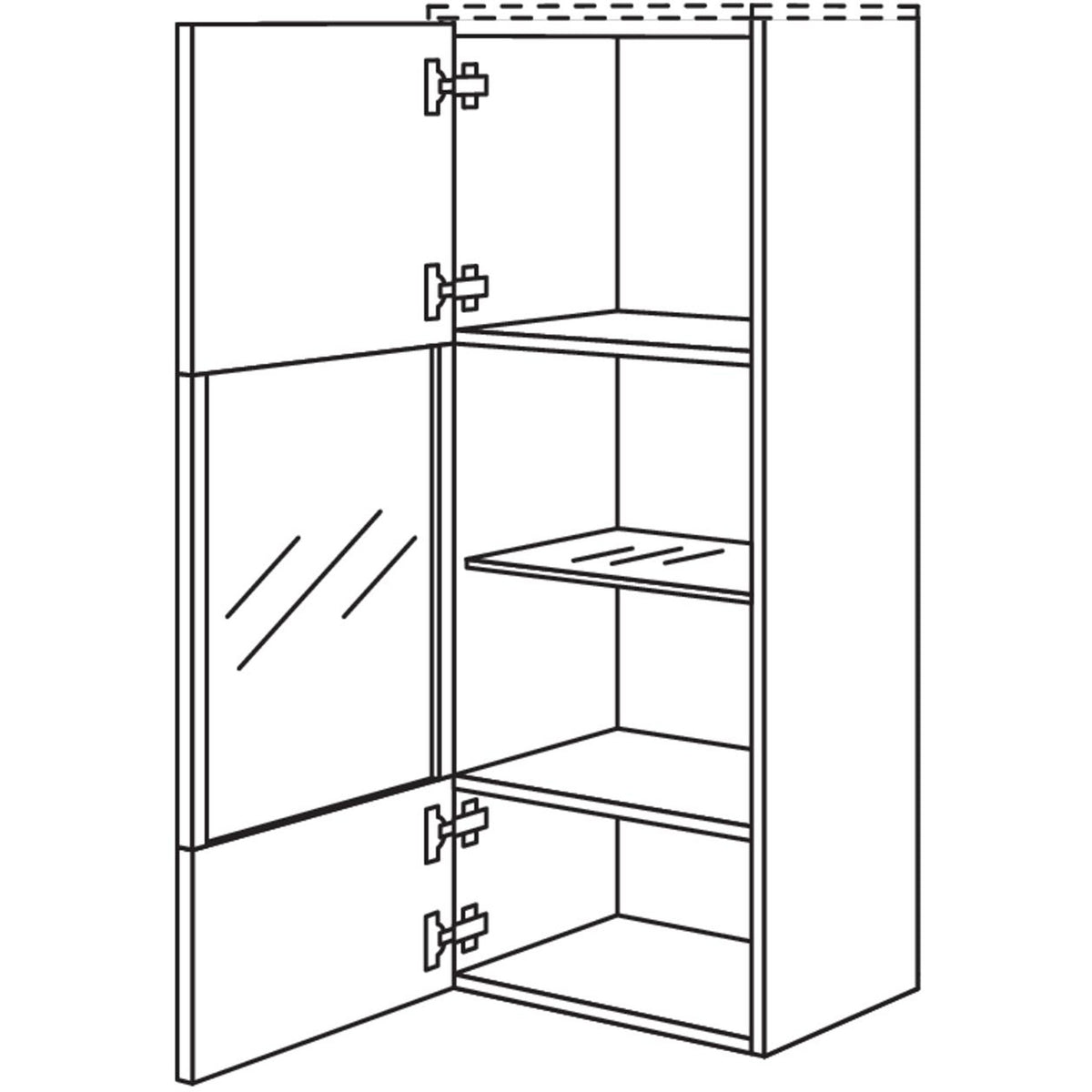nobilia Vitrine in Echtholz-Furnier MVEF45-130 51927