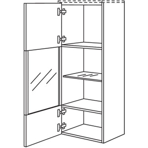 nobilia Vitrine in Echtholz-Furnier MVEF45-130 51927