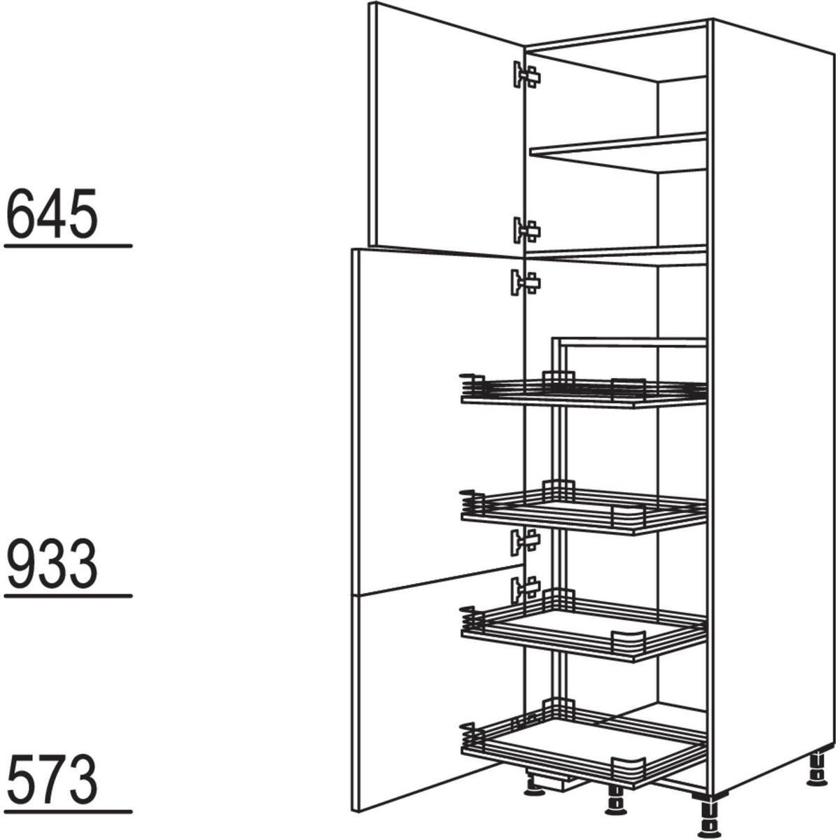 Nobilia Vorratsschrank Cargo HC50-3 43051