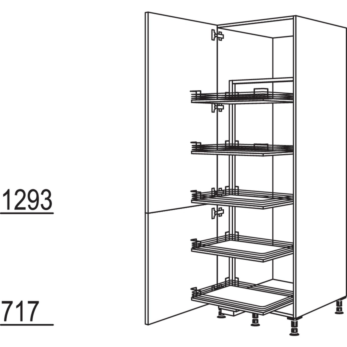 Nobilia Vorratsschrank Cargo HDC50-1 24059