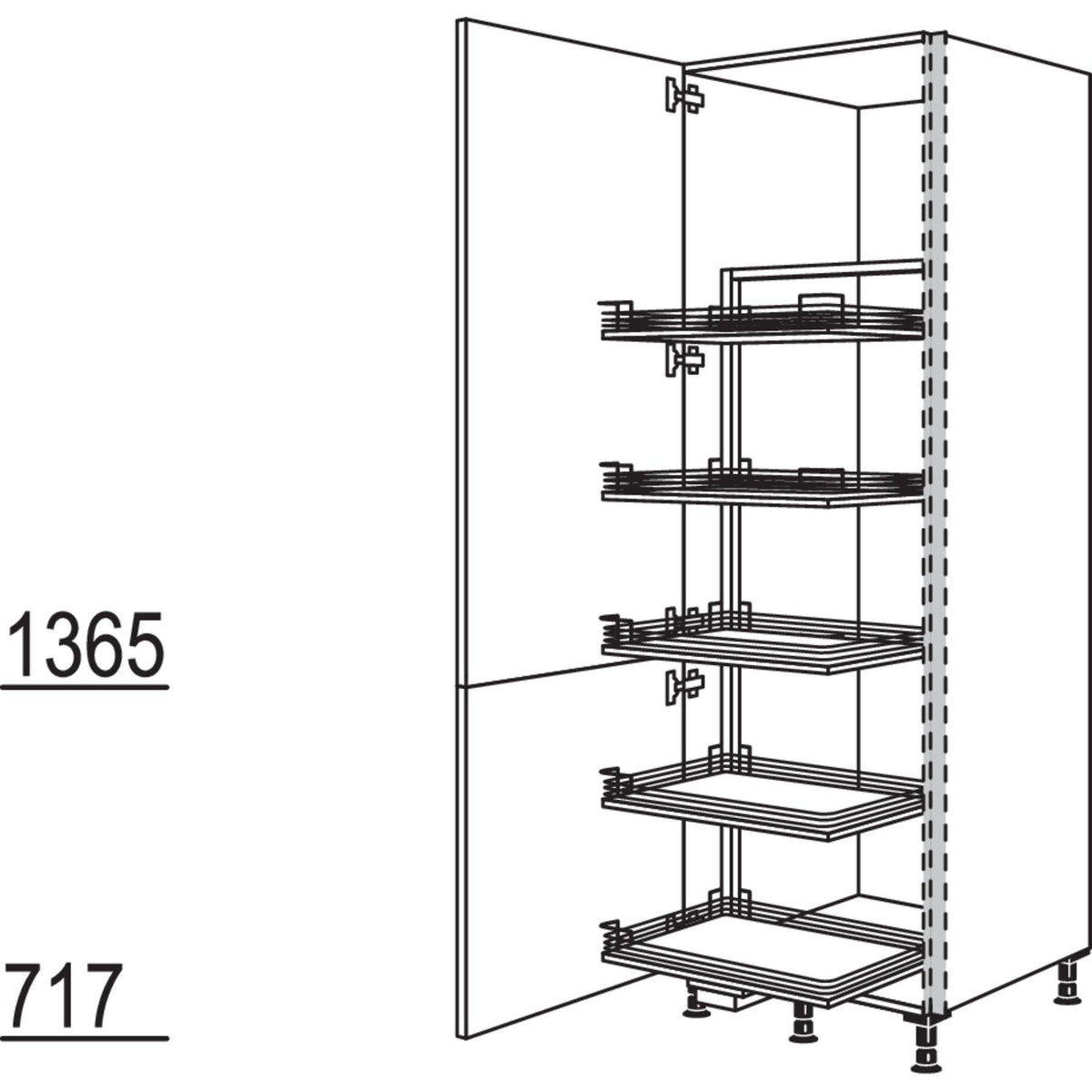 Nobilia Vorratsschrank Cargo NHSC60-2 36182