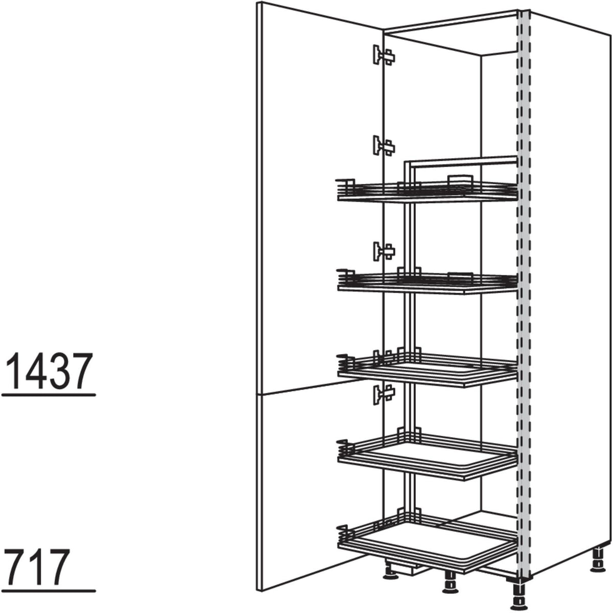 Nobilia Vorratsschrank Cargo NHSC50-3 53181