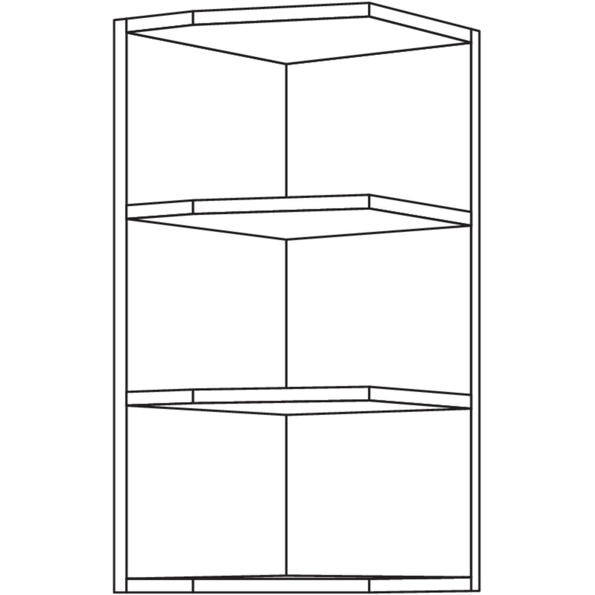 Nobilia Wand-Abschlussregal WRA18-2 41707