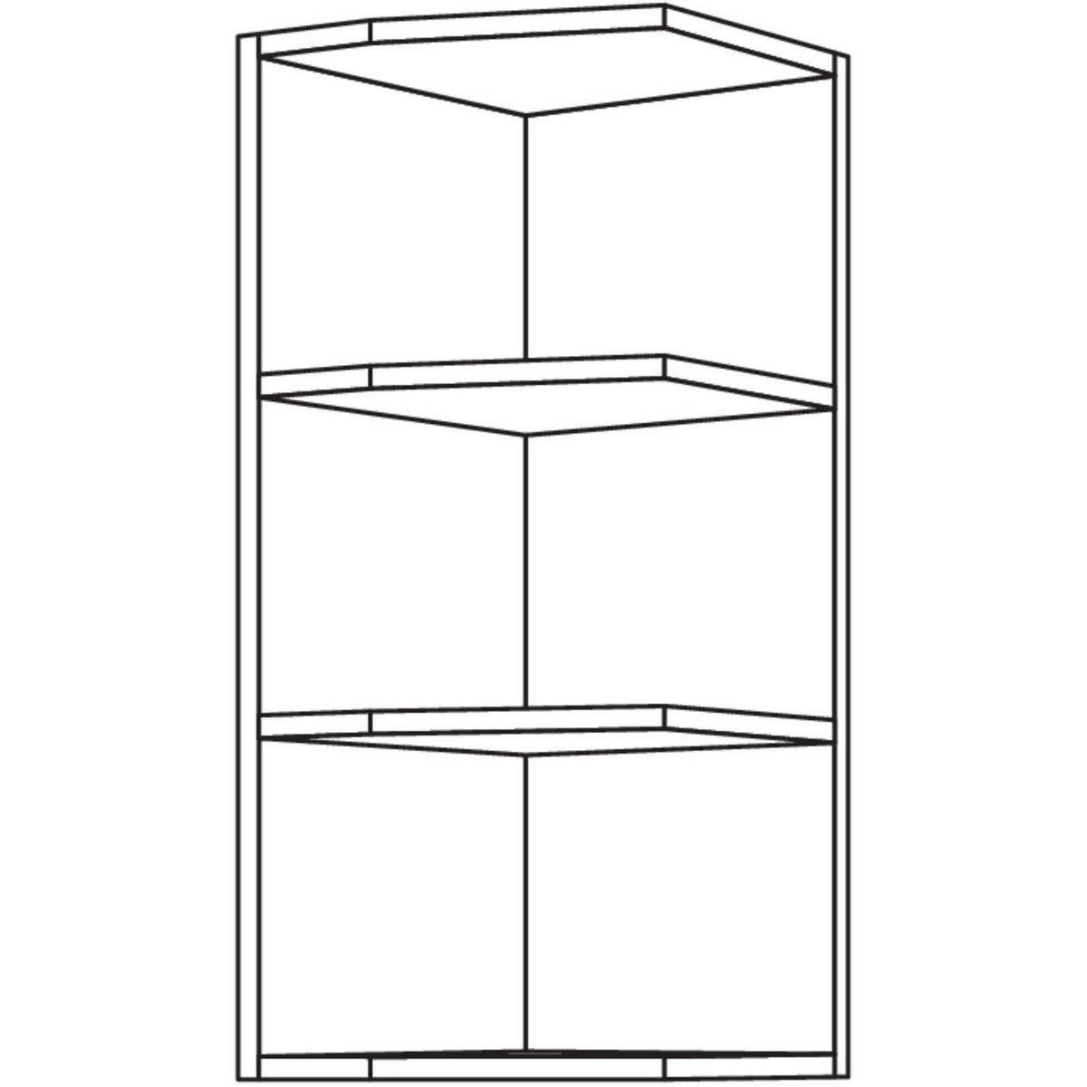 Nobilia Wand-Abschlussregal WRA18-3 51707