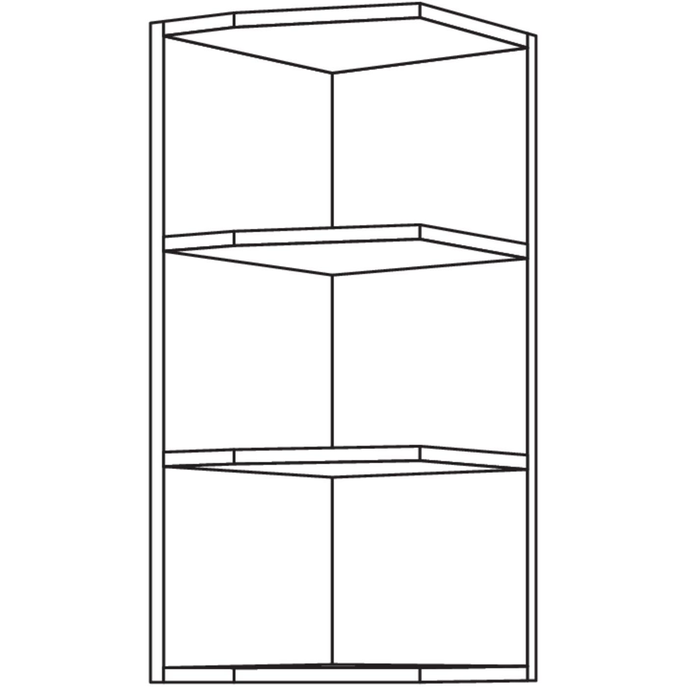 Nobilia Wand-Abschlussregal WRA18-3 51707