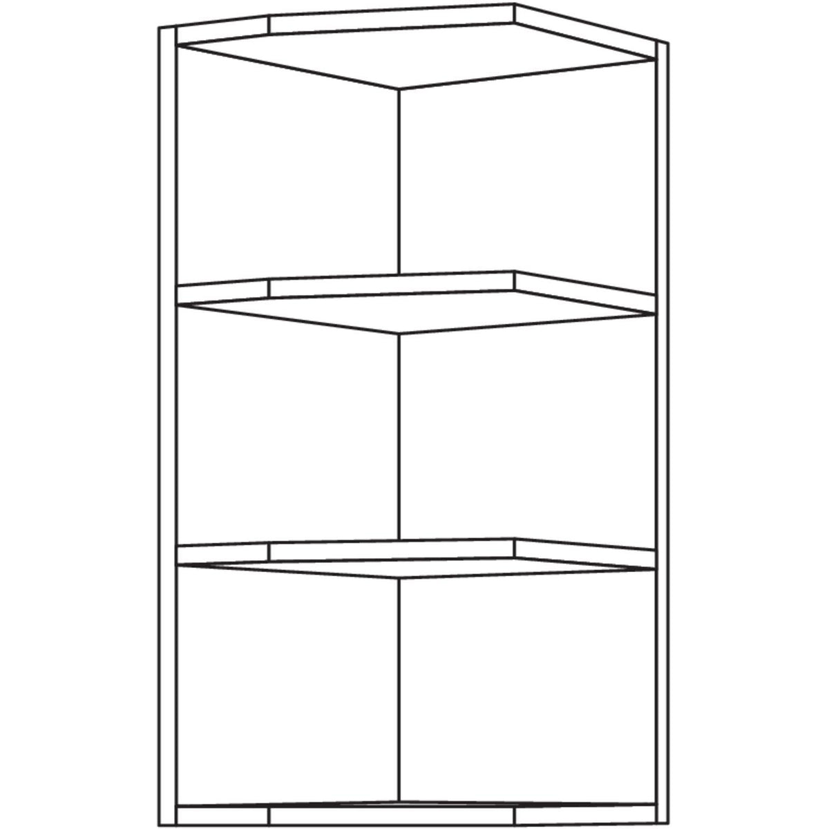 Nobilia Wand-Abschlussregal WRA32-2 41722