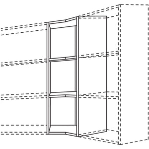 Nobilia Wand-Eckregal 135- Eckloesung WRED-3 51574