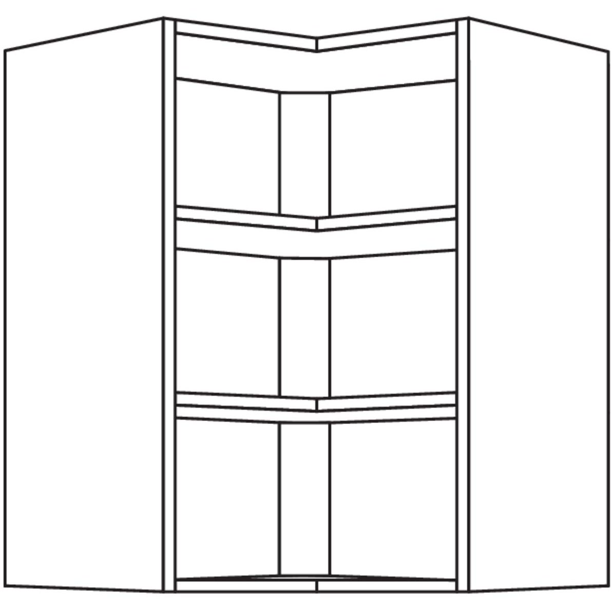 Nobilia Wand-Eckregal WRE60-2 42097