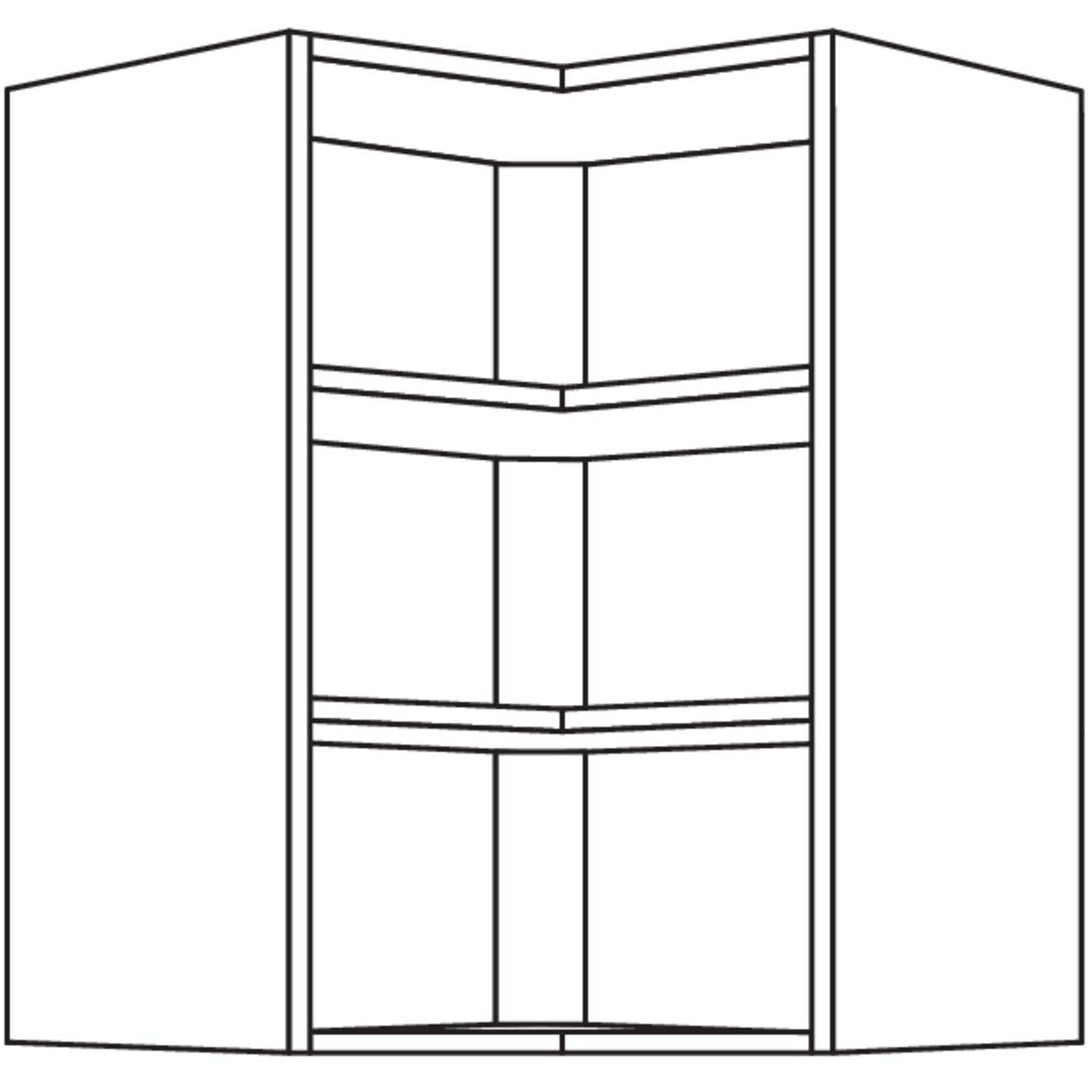 Nobilia Wand-Eckregal WRE60-2 42097