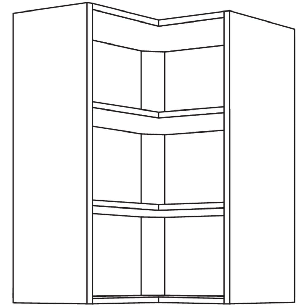 Nobilia Wand-Eckregal WRE65-3 52098