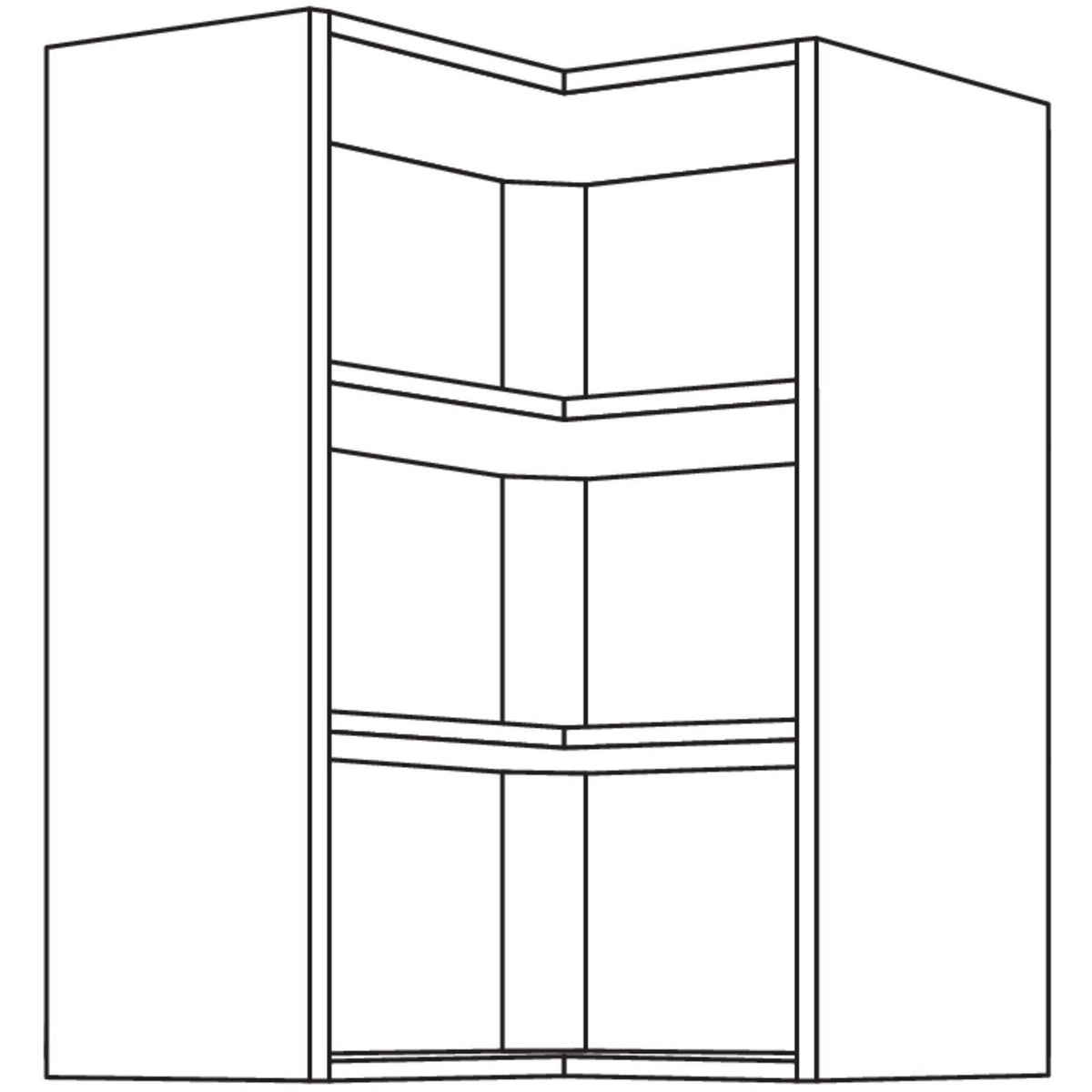 Nobilia Wand-Eckregal WRE60-3 52097