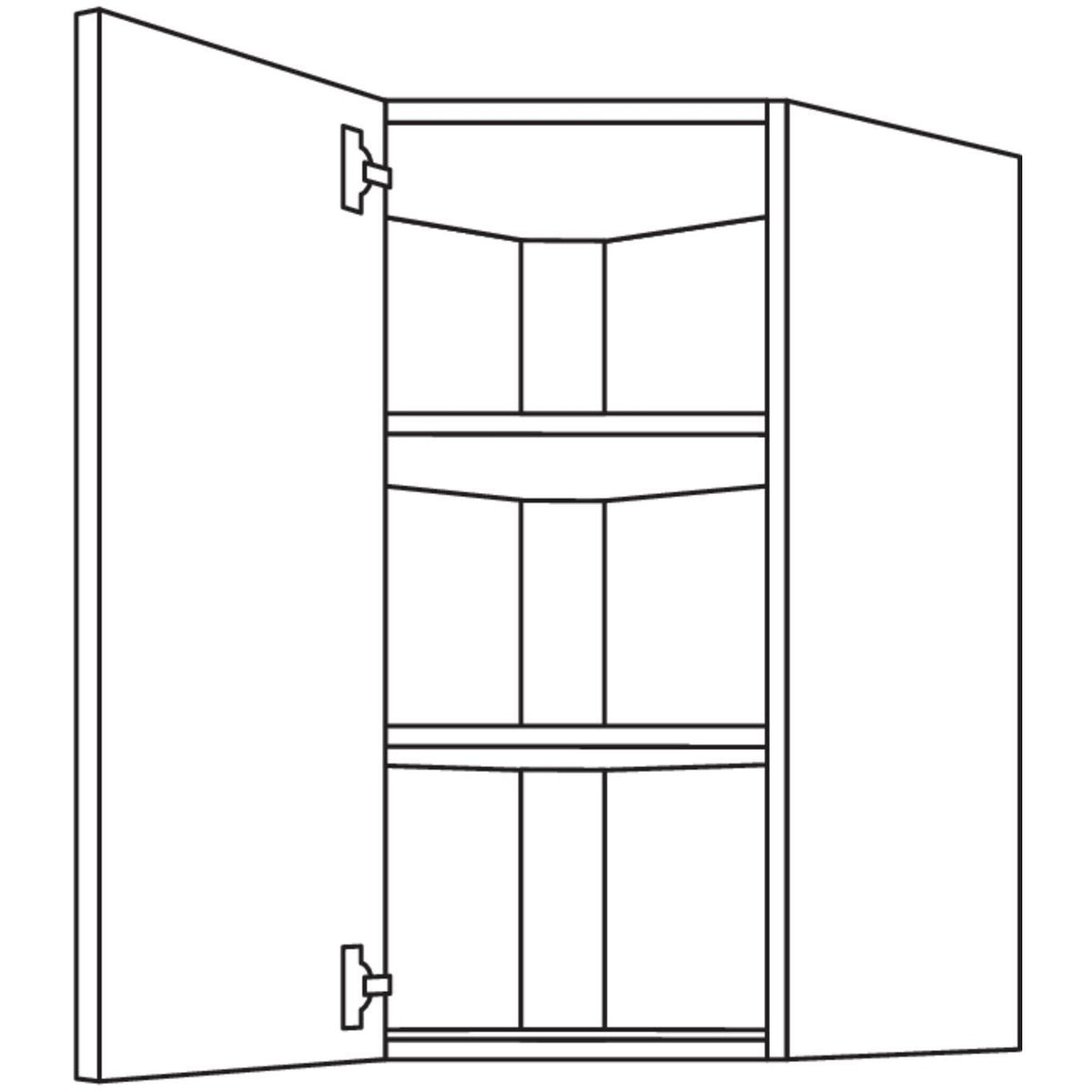 Nobilia Wand-Eckschrank- diagonal WED65-2 41150