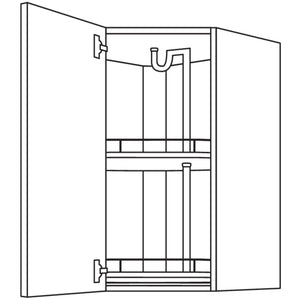 Nobilia Wand-Eckschrank- diagonal WEDD65-2 42152