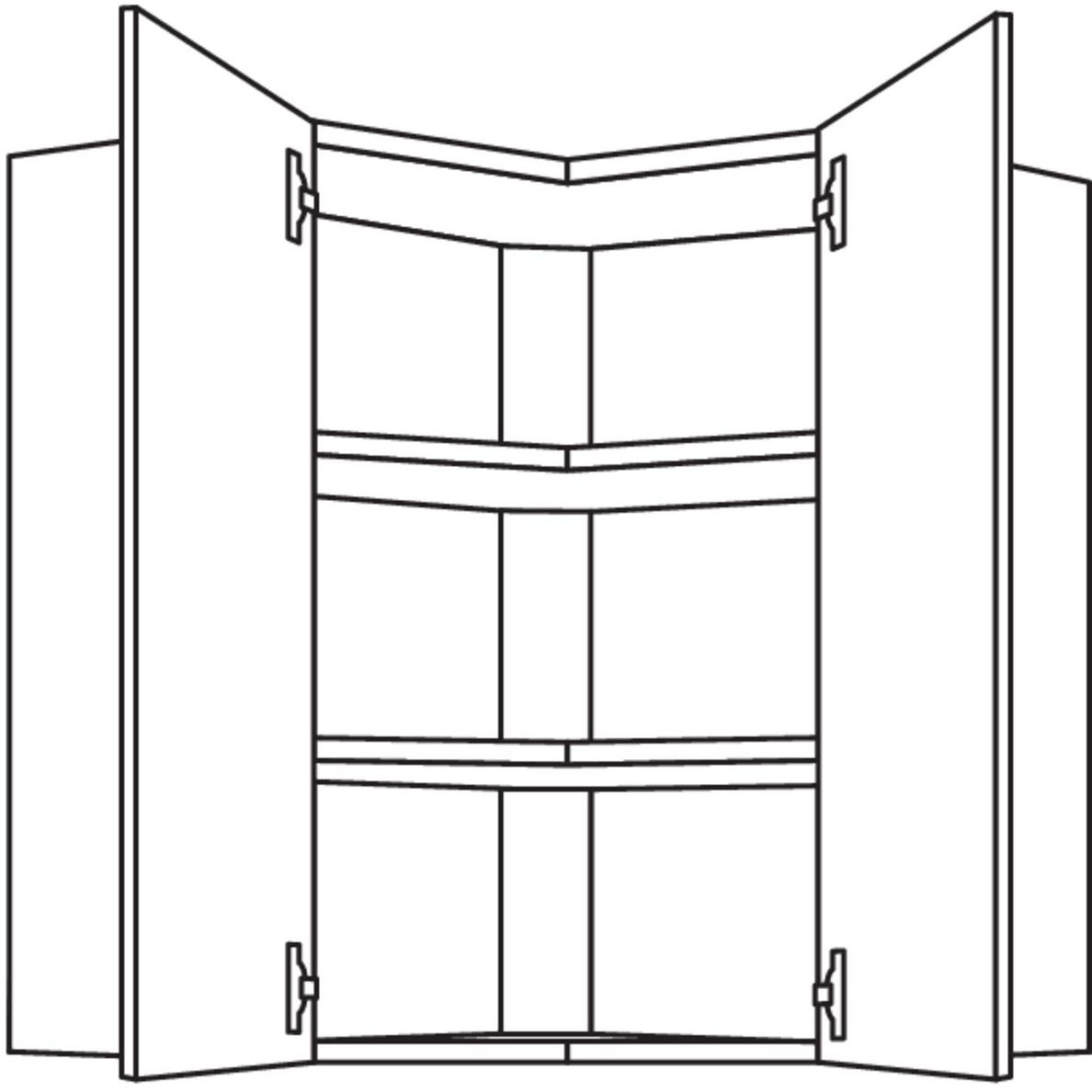 Nobilia Wand-Eckschrank WE65-1 32165