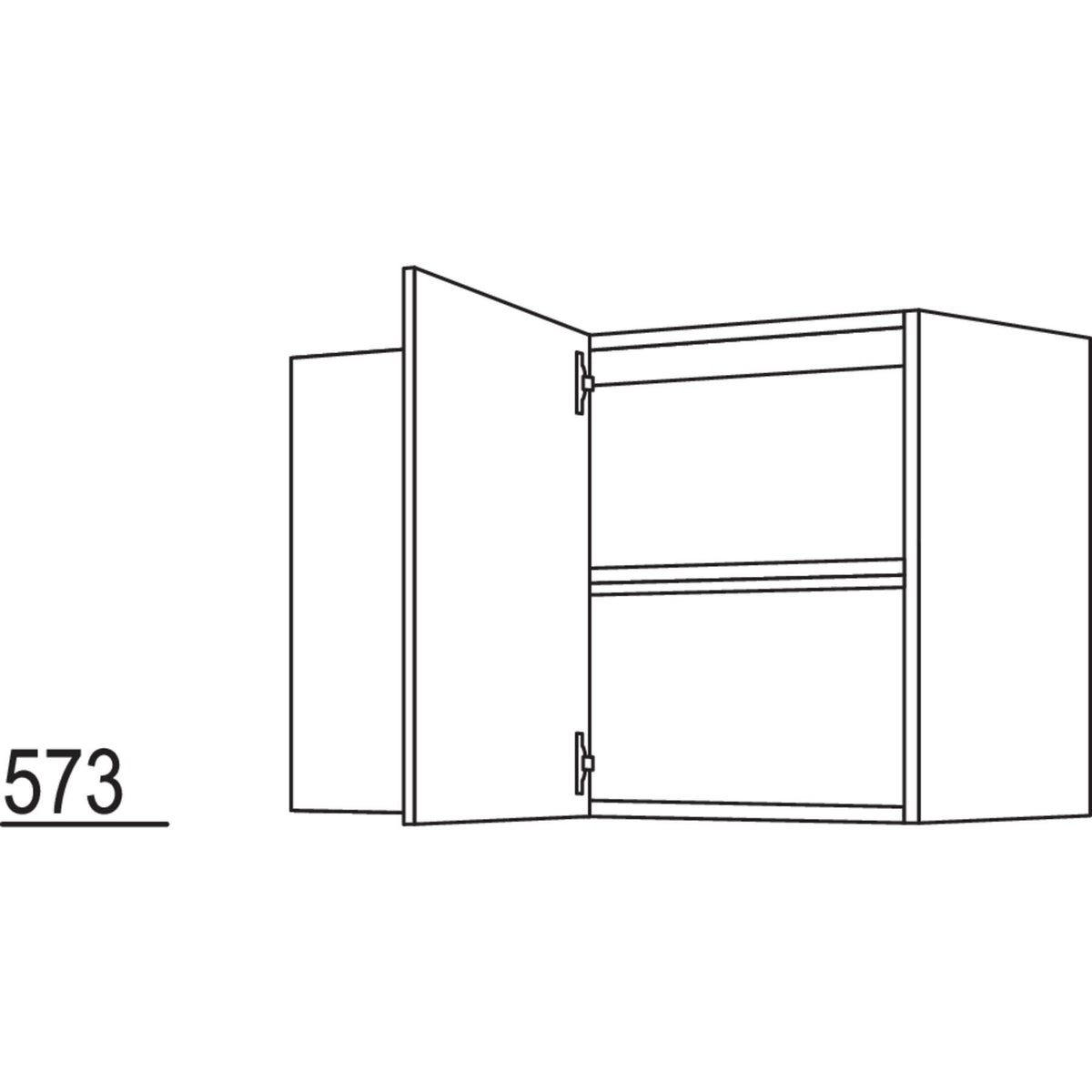 Nobilia Wand-Eckschrank WE80-35-58 26687