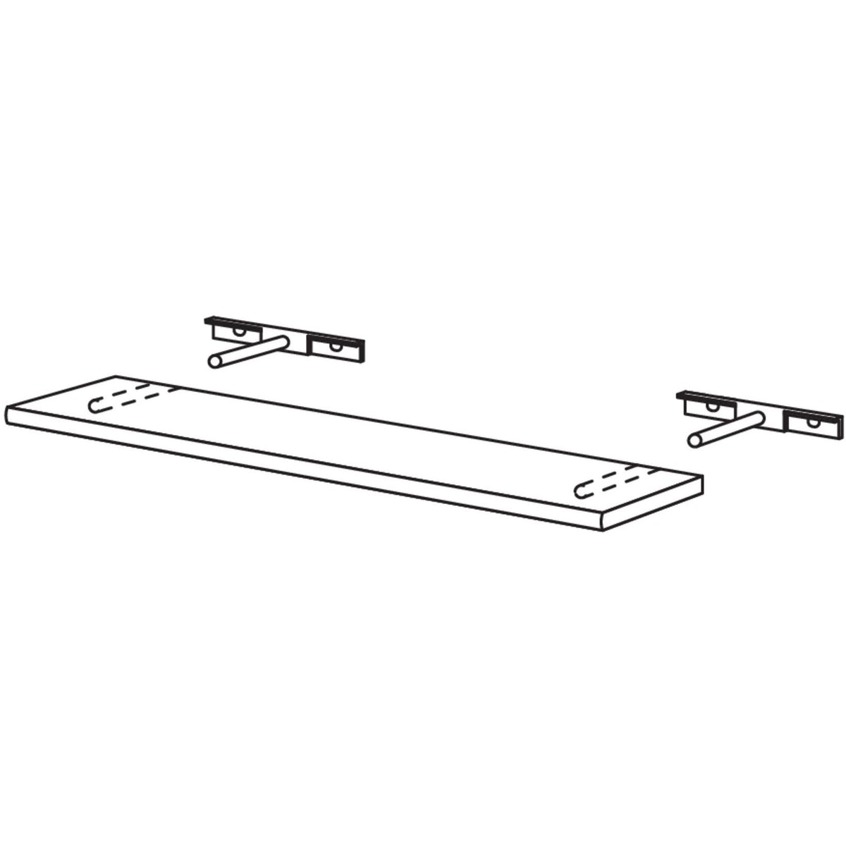 Nobilia Wand-Steckbord- 16 mm stark WB1670 16017