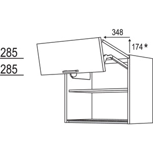 Nobilia Wandschrank Falt-Lifttuer NWFL80-58 65348