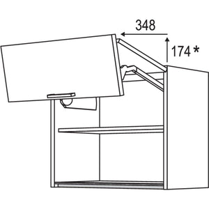 Nobilia Wandschrank Falt-Lifttuer NWFL80-58 65348