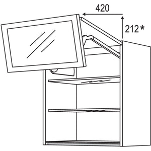 Nobilia Wandschrank Falt-Lifttuer NWFLG60-1 64356
