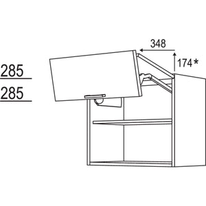 Nobilia Wandschrank Falt-Lifttuer WFL80-58 26348