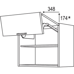 Nobilia Wandschrank Falt-Lifttuer WFL90-58 26349