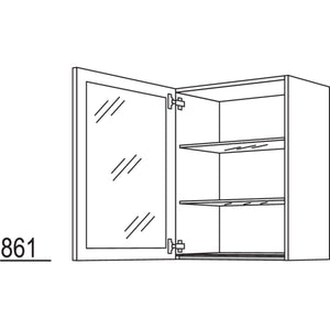 Nobilia Wandschrank Glasrahmentür NWG45-3 69104
