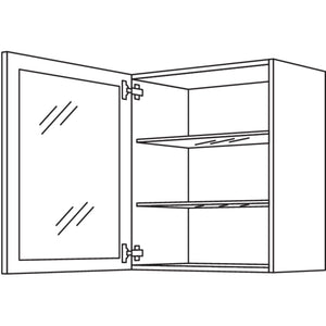 Nobilia Wandschrank Glasrahmentuer WG50-2 41105