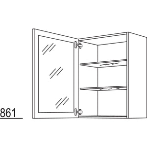 Nobilia Wandschrank Glasrahmentür WG45-3 51104