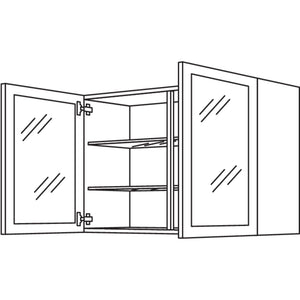 Nobilia Wandschrank Glasrahmentuer WG100-1 32110