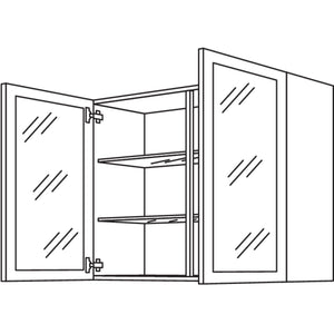 Nobilia Wandschrank Glasrahmentuer WG90-3 51109