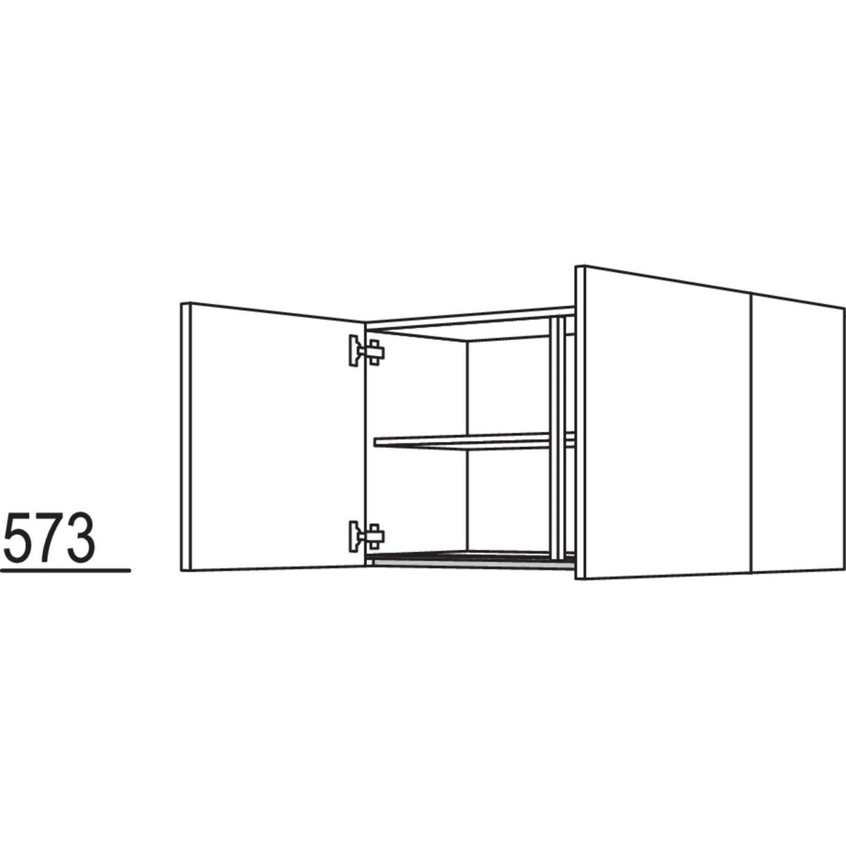 Nobilia Wandschrank NW2T60-58 65062