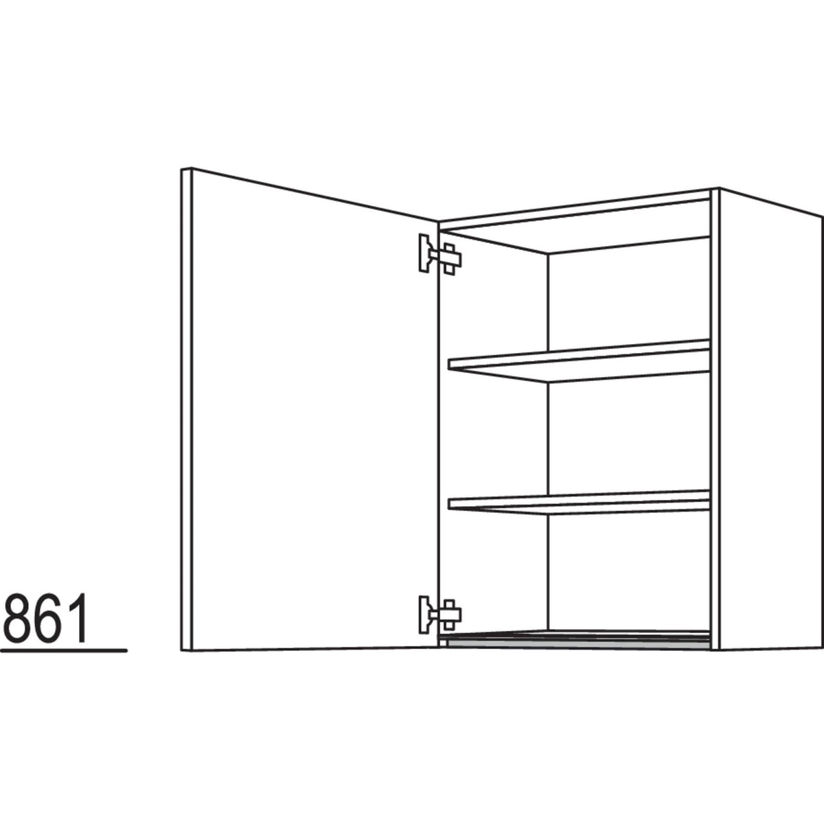 Nobilia Wandschrank NW30-3 68003